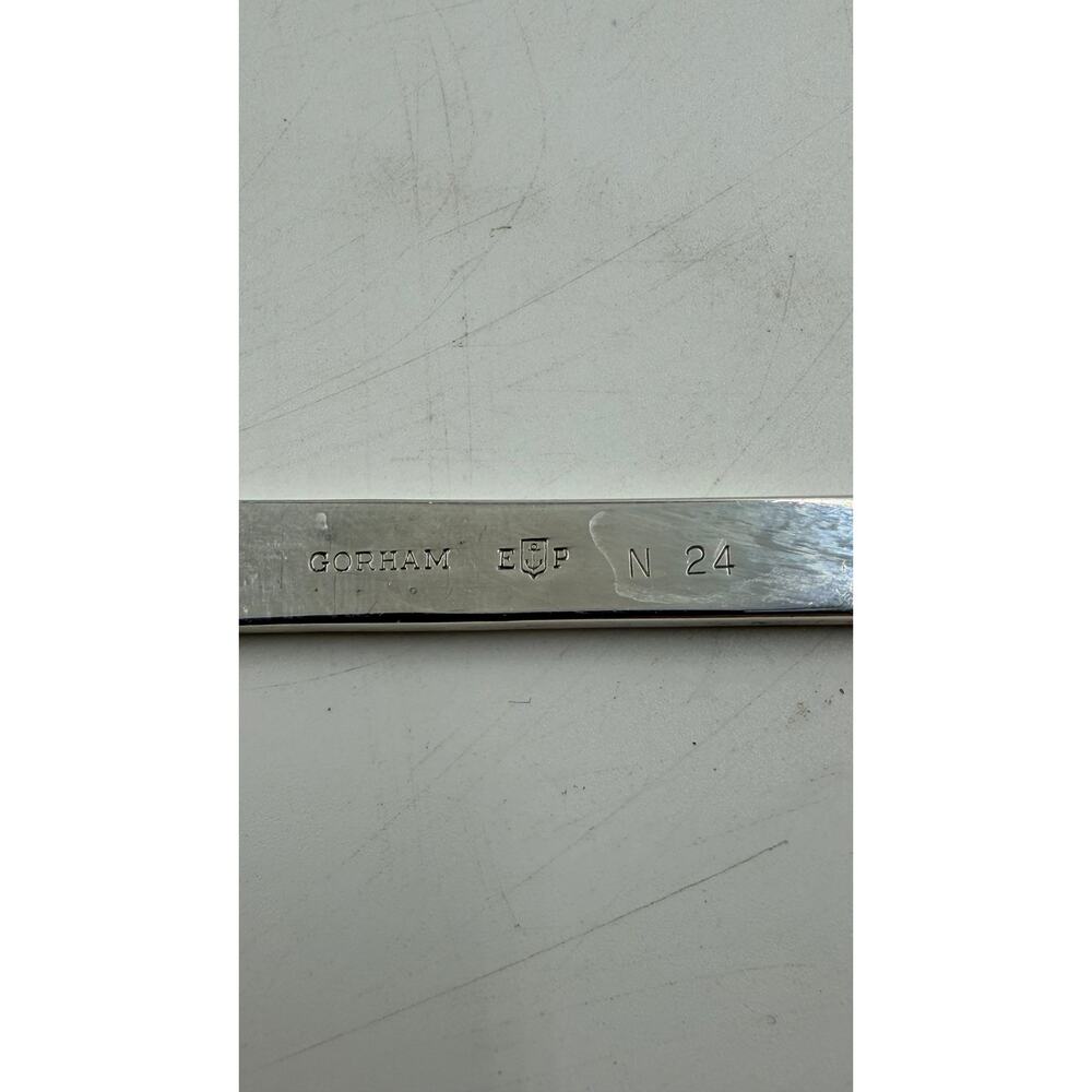 Vintage 1950's 14" Gorham N24 EP Silver Plate Large Serving Spoon Silverplate - Picture 4 of 5